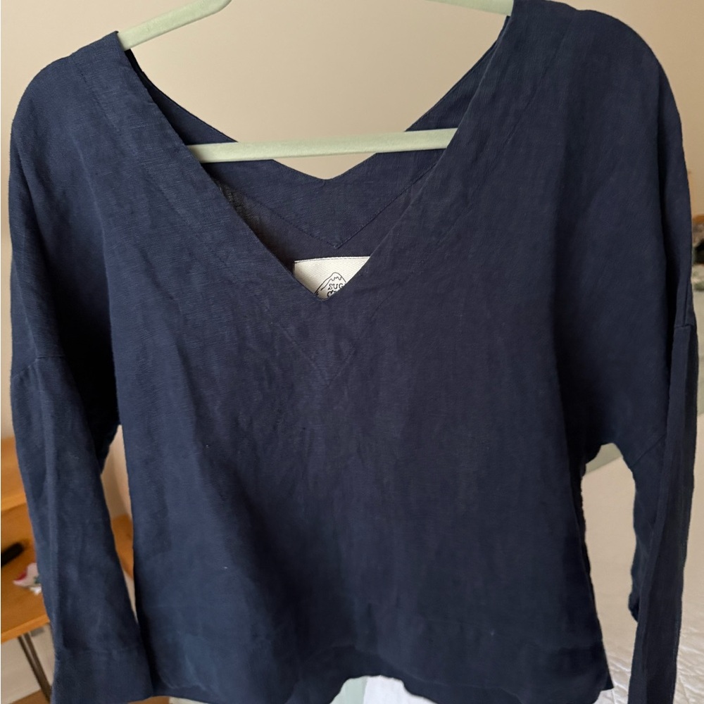 Sugar Candy Mountain Linen Top